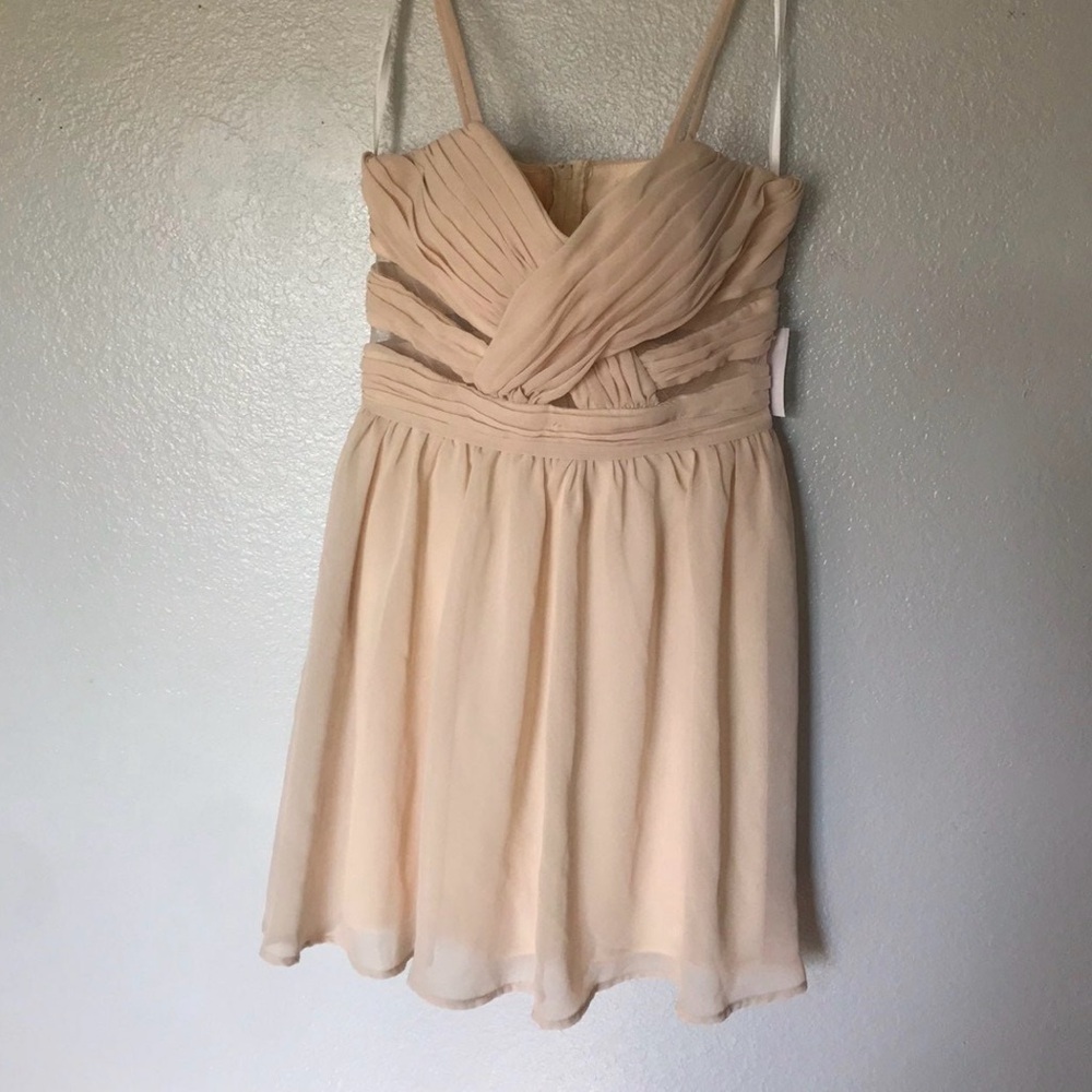 Charlotte Russe Champagne Formal Dress Chiffon